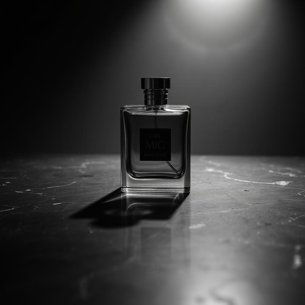 Product still life on charcoal